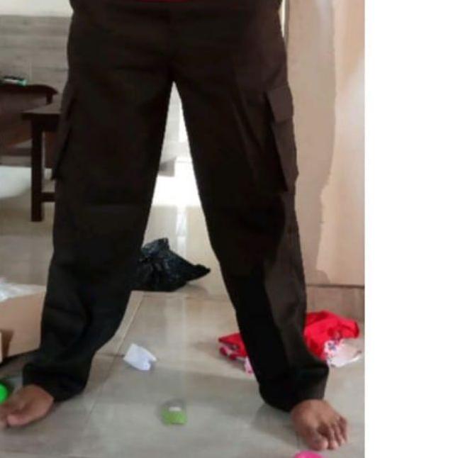 celana PDL satpam terbaru coklat gelap