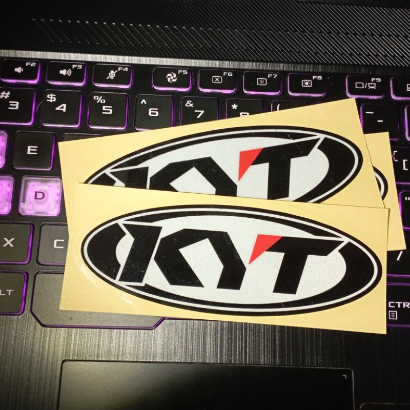 Sticker printing cutting KYT Helm motor Racing