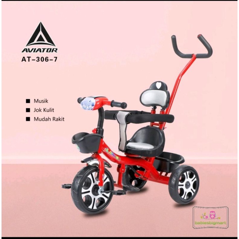 Sepeda Anak Roda 3 Tiga Tricycle PMB IORA TC 06 / GYRO GY 101  Aviator AT 306-7 Dorongan