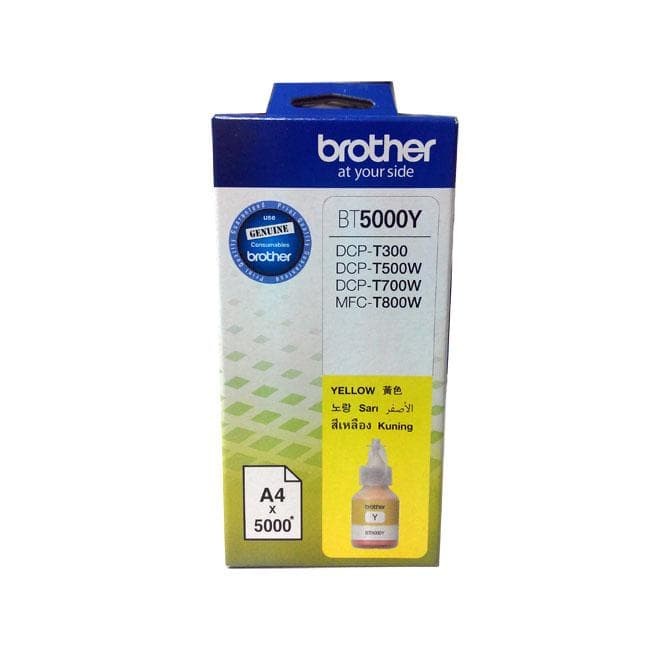 YELLOW Brother BT5000Y Tinta Printer - Ink Cartridge KUNING 100% ORIGINAL BT5000