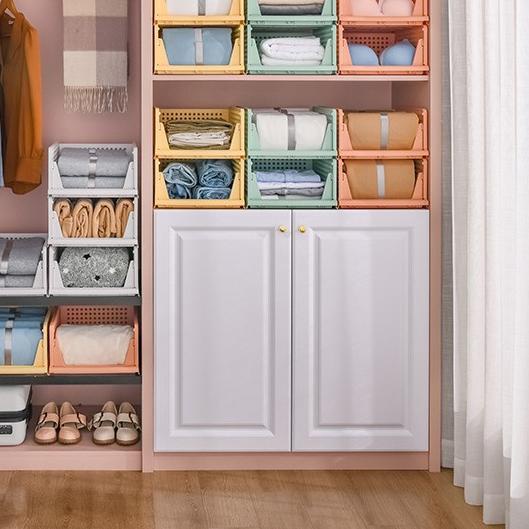 ✩ Rak Laci Pakaian Tempat Lipat Penyimpanan Barang Serbaguna Storage Pakaian Portable Rak Baju Lipat