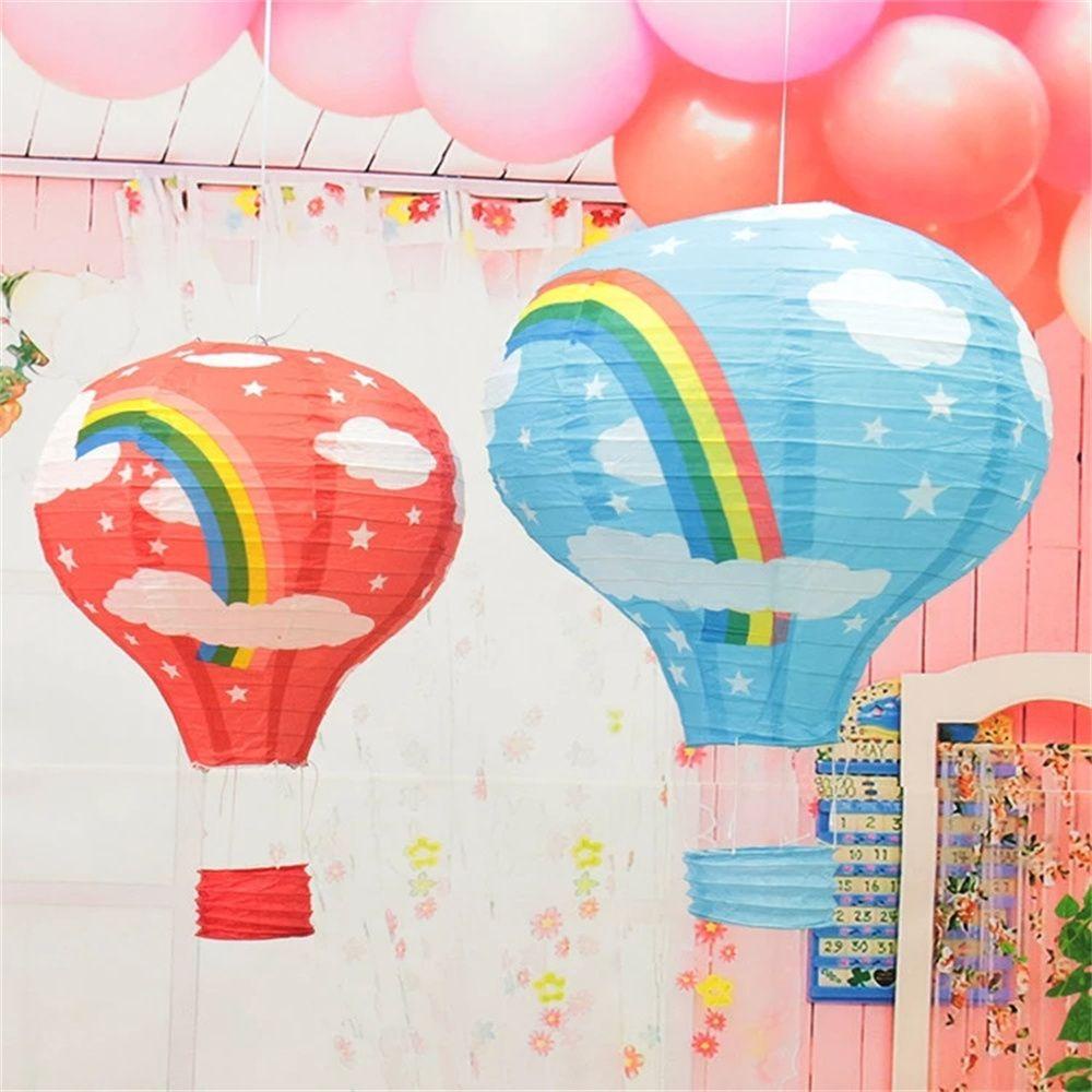 Rebuy Paper Lantern Dekorasi Ulang Tahun Pernikahan Anak Rainbow Craft DIY Lentera Festival Balon Udara Panas