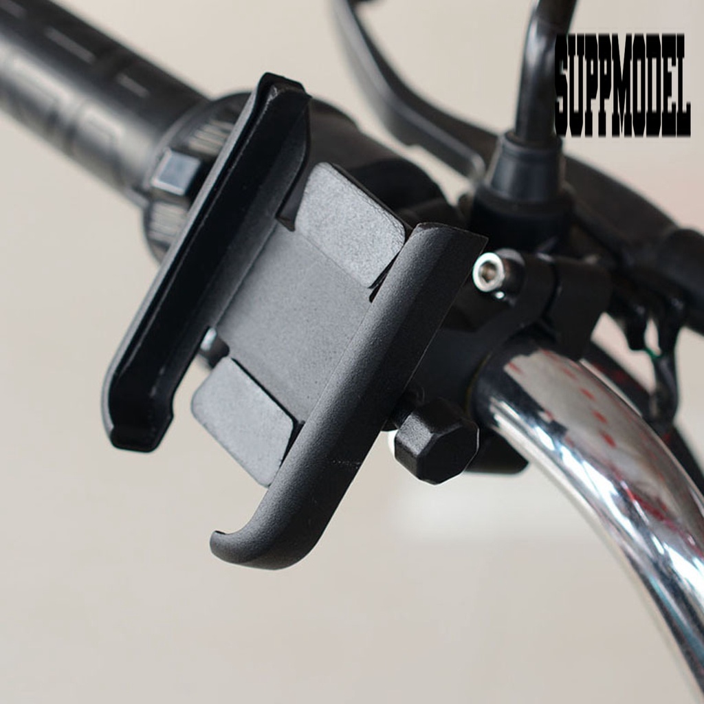 Stand Holder Handphone / Gps Adjustable Bahan Aluminum Alloy Untuk Stang Sepeda / Motor