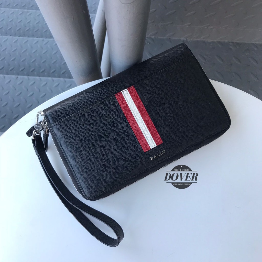 Bally Tinger Zip Wallet In Black - ORIGINAL 100%