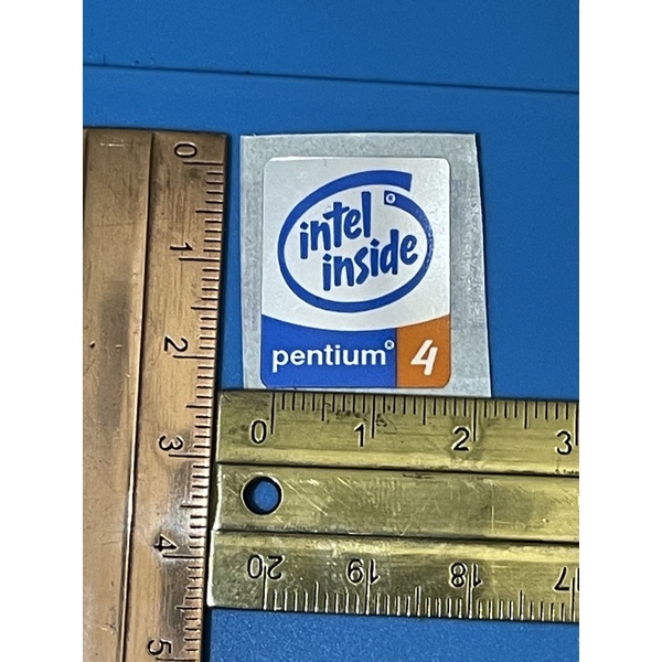 Sticker stiker logo intel Pentium 4 desktop ori