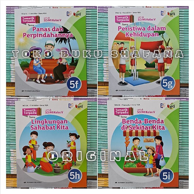 BUKU TEMATIK TERPADU 5F 5G 5H 5I ERLANGGA K13 REVISI KELAS 5 SD SEMESTER 2 ORI