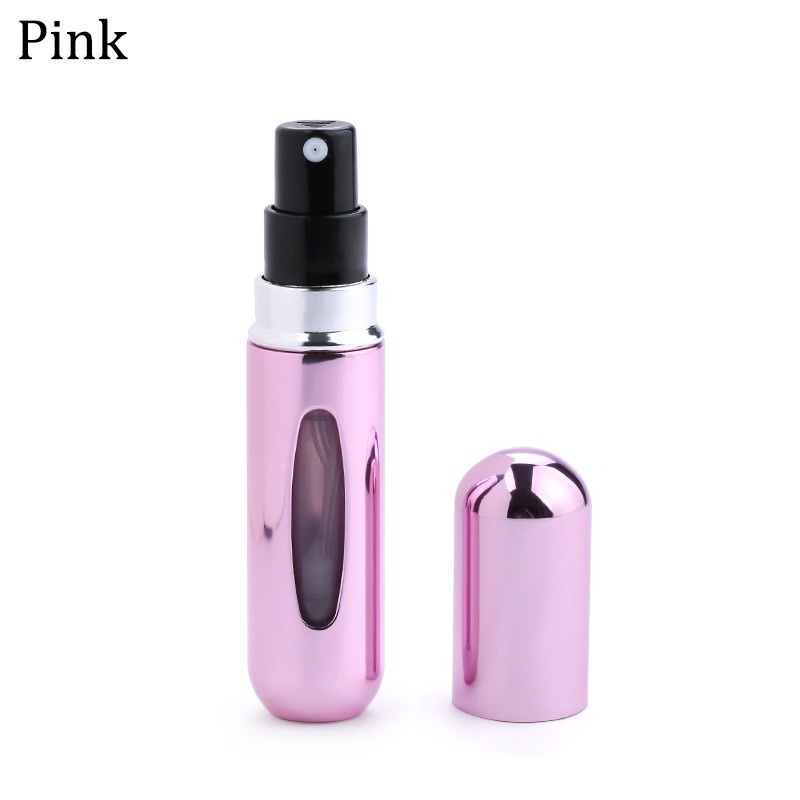 Botol Spray Parfum Mini 5ml Aluminium Spray Atomizer Wadah Kosmetik Travel Portabel Isi Ulang