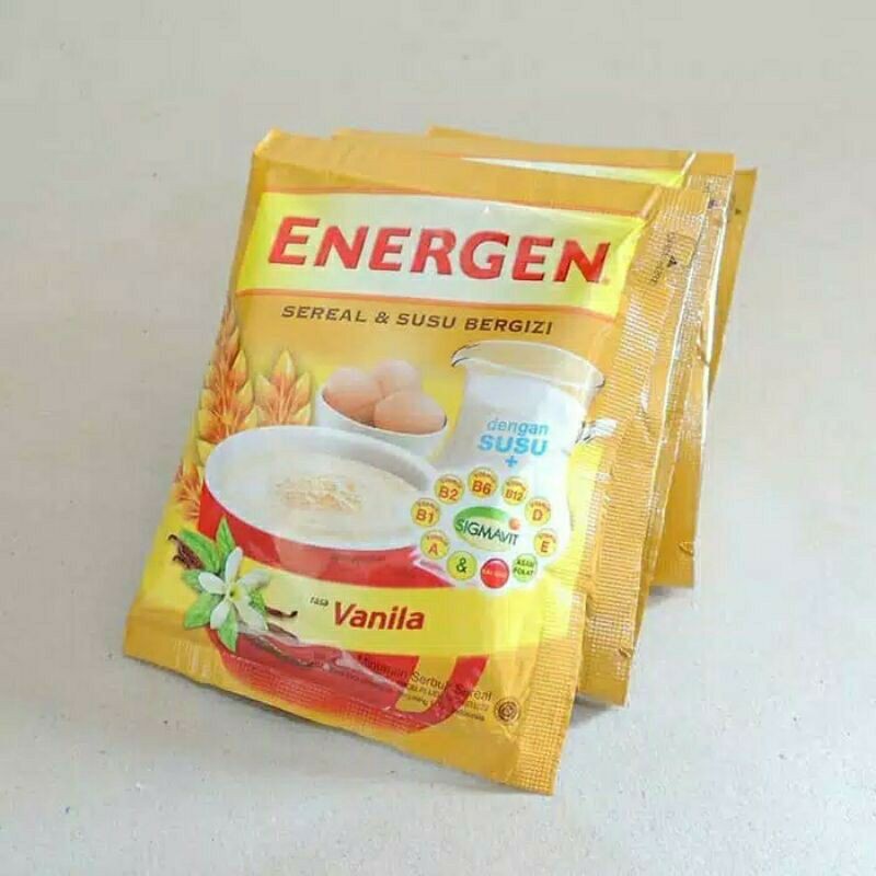 

Energen Rasa Vanilla 1 Renteng Isi 10 Sachet