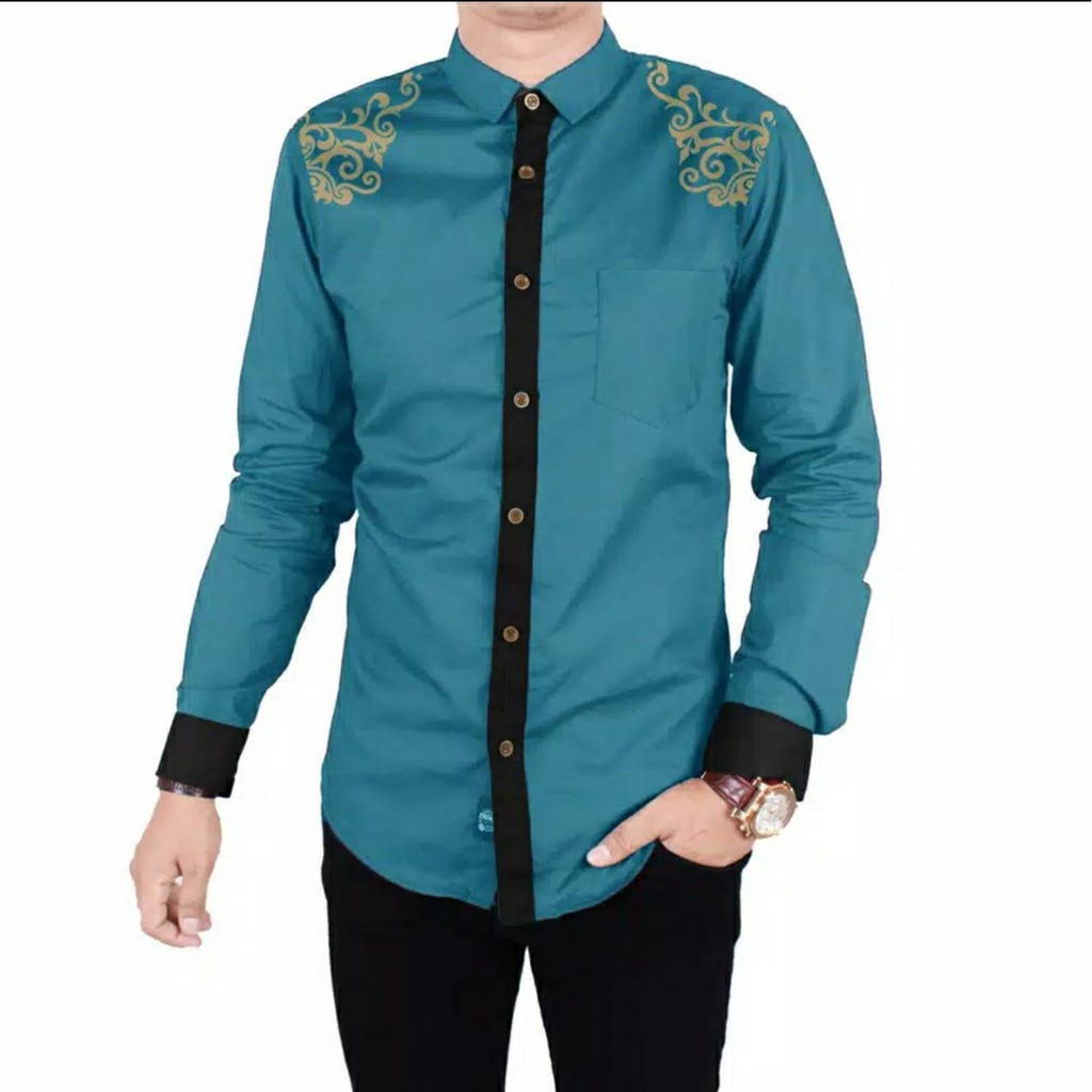 YOUFU.ID- KEMEJA JONY/KEMEJA MUSLIMIN/BAJU MUSLIMIN/KEMEJA PRIA DEWASA