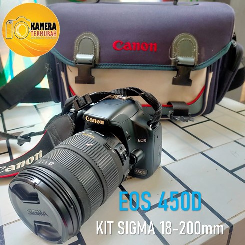 BEKAS-CANON EOS 450D Kit Sigma 18-200mm
