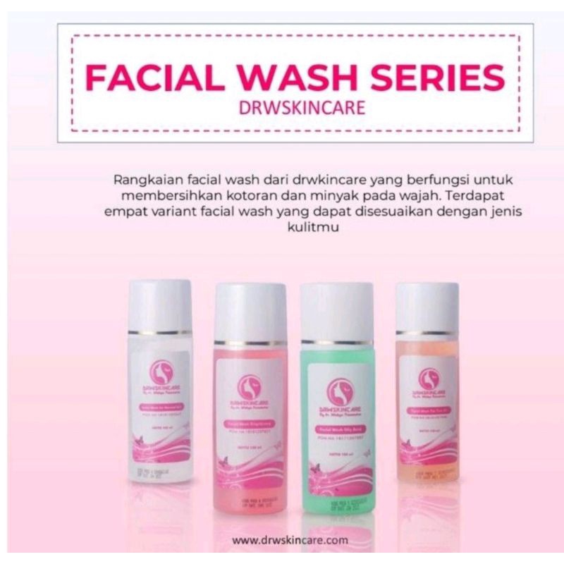 Facial WASH@DRW SKINCARE PRODUK ORIGINAL 100% BPOM Drw skincare