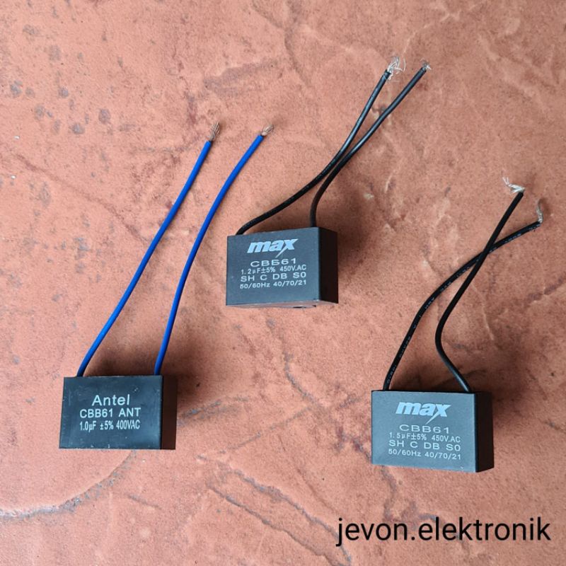 Kapasitor Kotak Kabel 1 1.2 1.5 uf 400 450 V Volt Capacitor