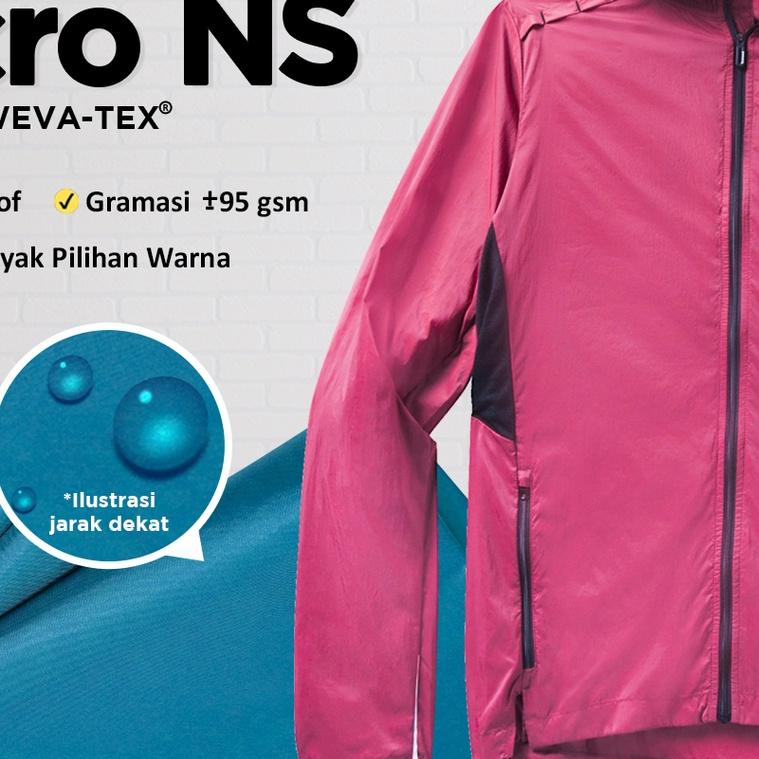 ✷ Bahan Kain Jaket Parasut Micro NS Waterproof Murah ✰