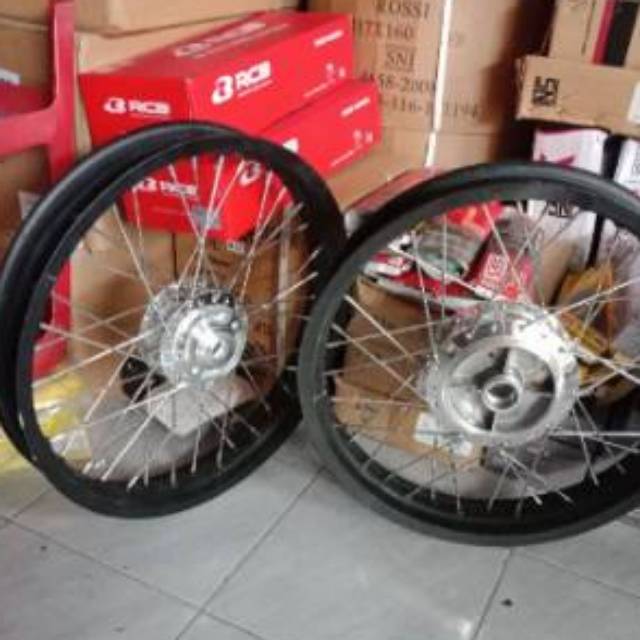 Velg Rx king 185 215 ring 18 Velg Rossi paketan velg Tromol jari jari sama rakit