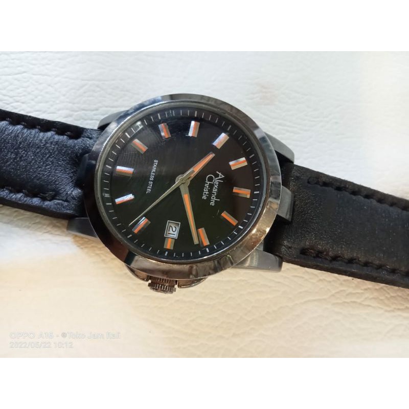 jam pria alexandre christie 8180MD original(bekas)