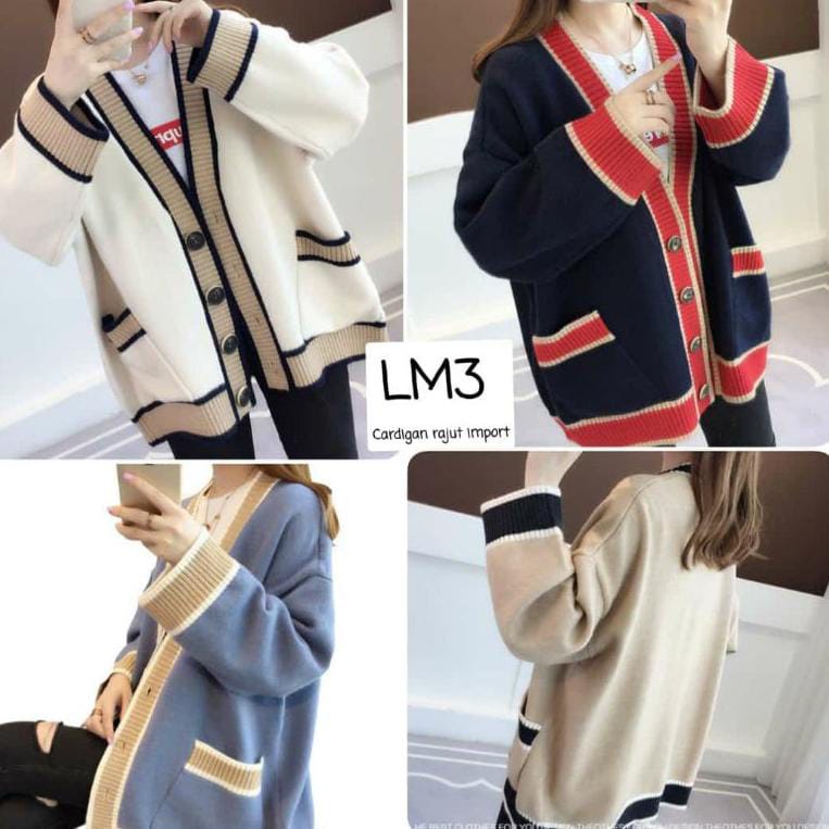 Cardigan Rhein Oversize Soft Knit Import Tebal // cardigan oversize // cardigan korea // wol premium