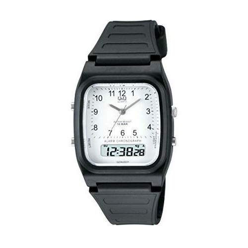 Jam Tangan Original Q&Q QQ QnQ GZ04J003Y Black White Dial