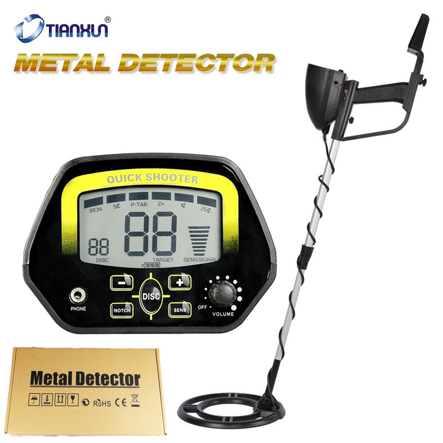 Pendeteksi Logam Metal Gold Silver Detector Finder 9V - MD4060 - Black