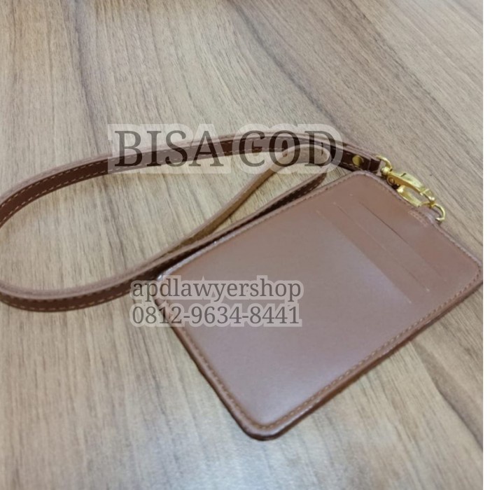 

Murah Name Tag Id Card Holder Coklat + Tali Kwalitas Bagus Terlaris