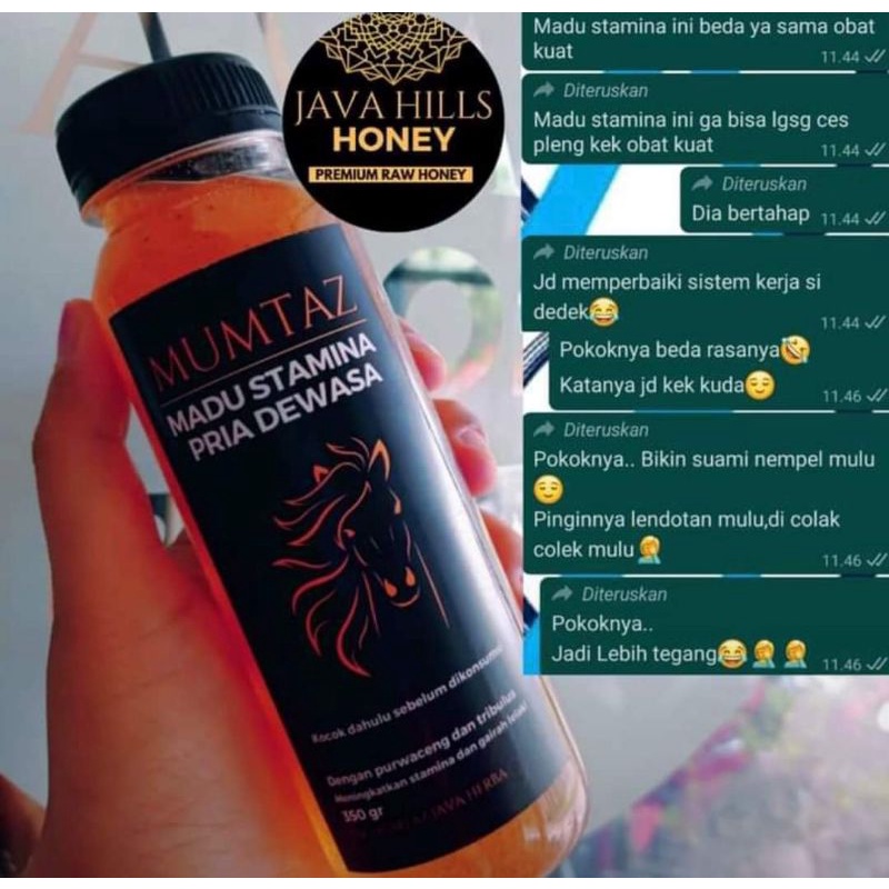 MADU STAMINA JAVAHILLS HONEY / GRATIS SENDOK KAYU / MADU PRIA / MADU STAMINA PRIA / MADU KUDA