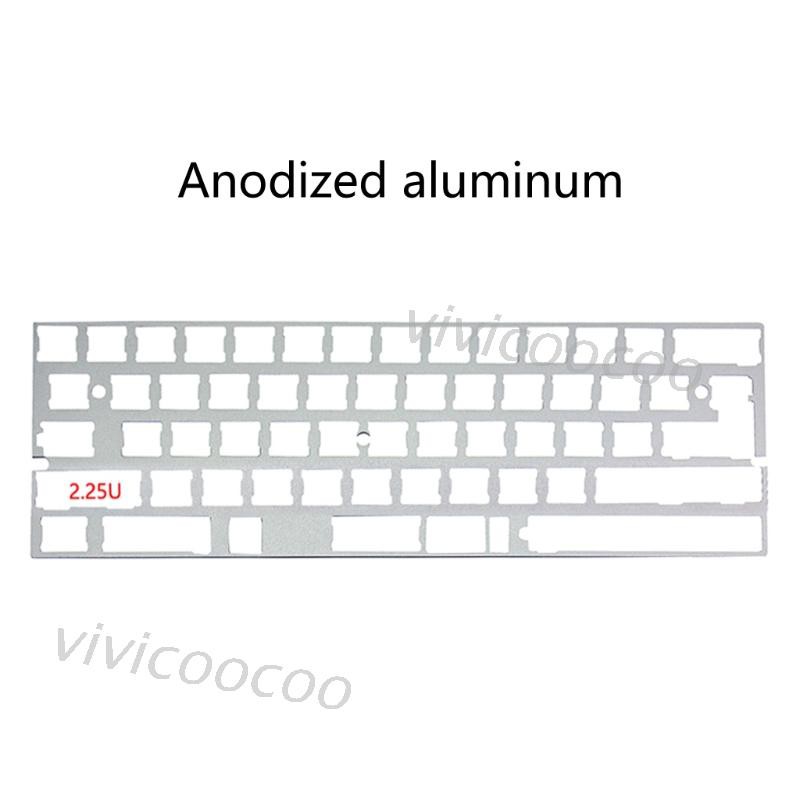 Vivi 2.25u Dz60 Gh60 Plat Alu 60% Bahan Stainless Steel Untuk Keyboard Mekanik Diy