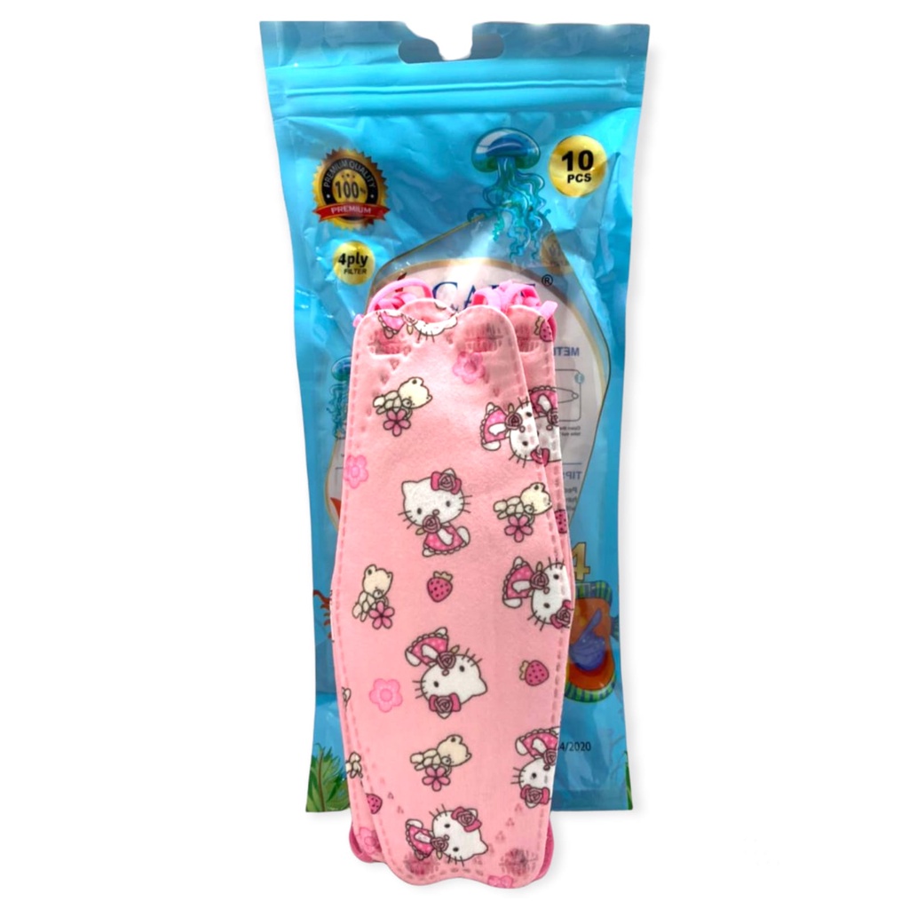Masker KF94 3ply iCare Anak 3D Sachet Pack Premium Quality isi 10pc