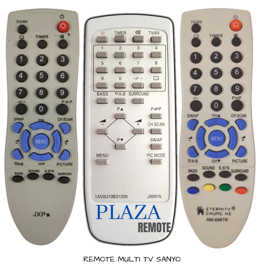 REMOTE TV SANYO FUJITEC JXPSG MULTIFUNGSI TANPA SETTING