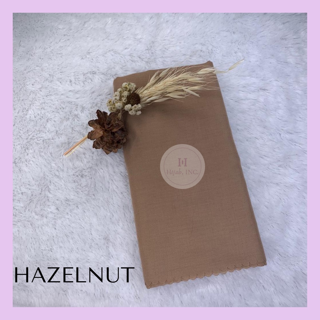 Hijabinc - Athalia Square Hijab Paris Premium Quality-Hazelnut