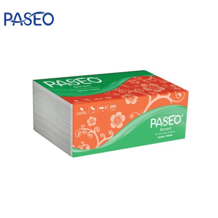 TISU WAJAH PASEO SMART FACIAL TISSUE ISI 250 SHEET 2 PLY