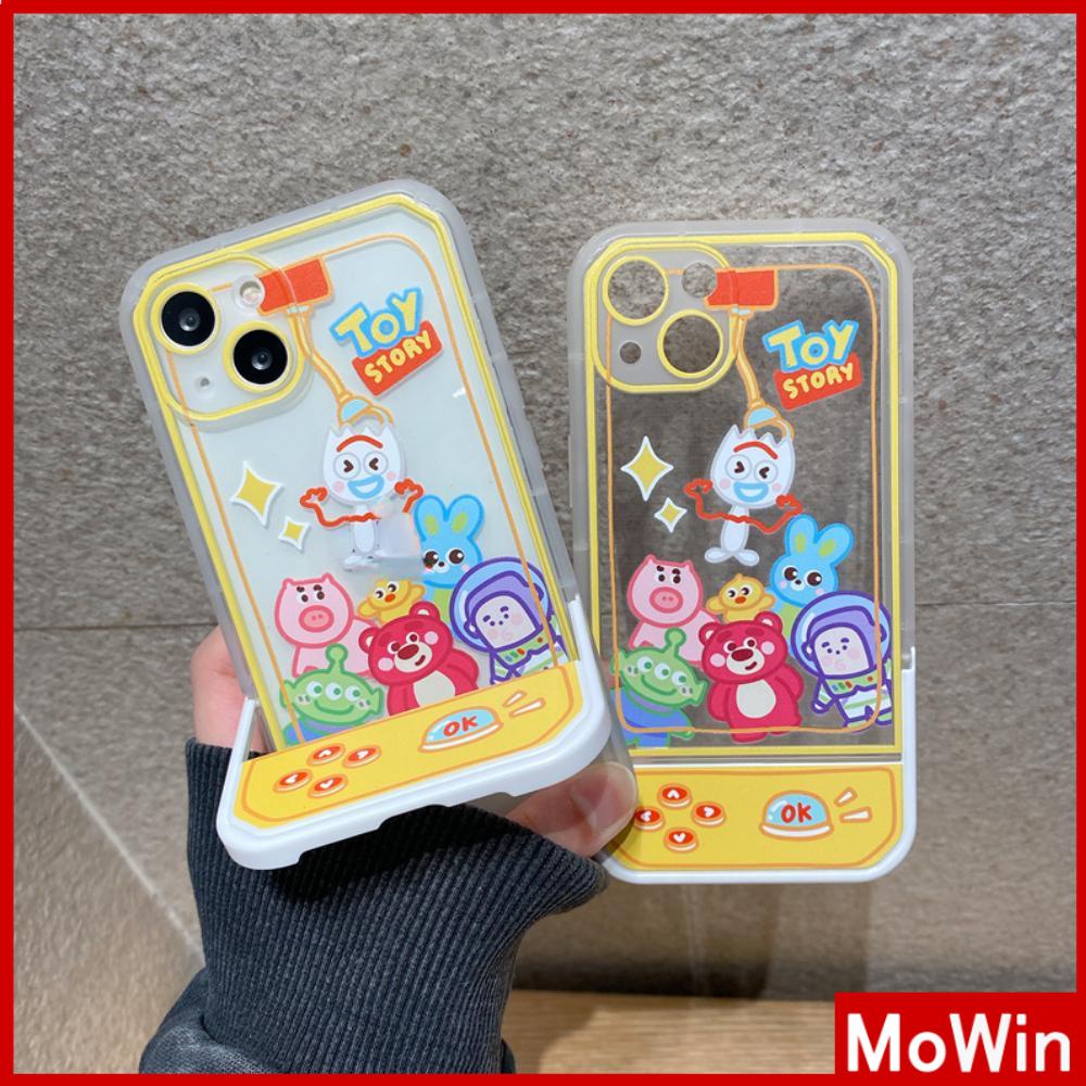 iPhone Case Silicone Soft Case Clear Case Folding Stand Airbag Shockproof Protection Camera Claw Machine Cartoon Cute Compatible For iPhone 11 13 Pro Max 12 Pro Max 7Plus xr