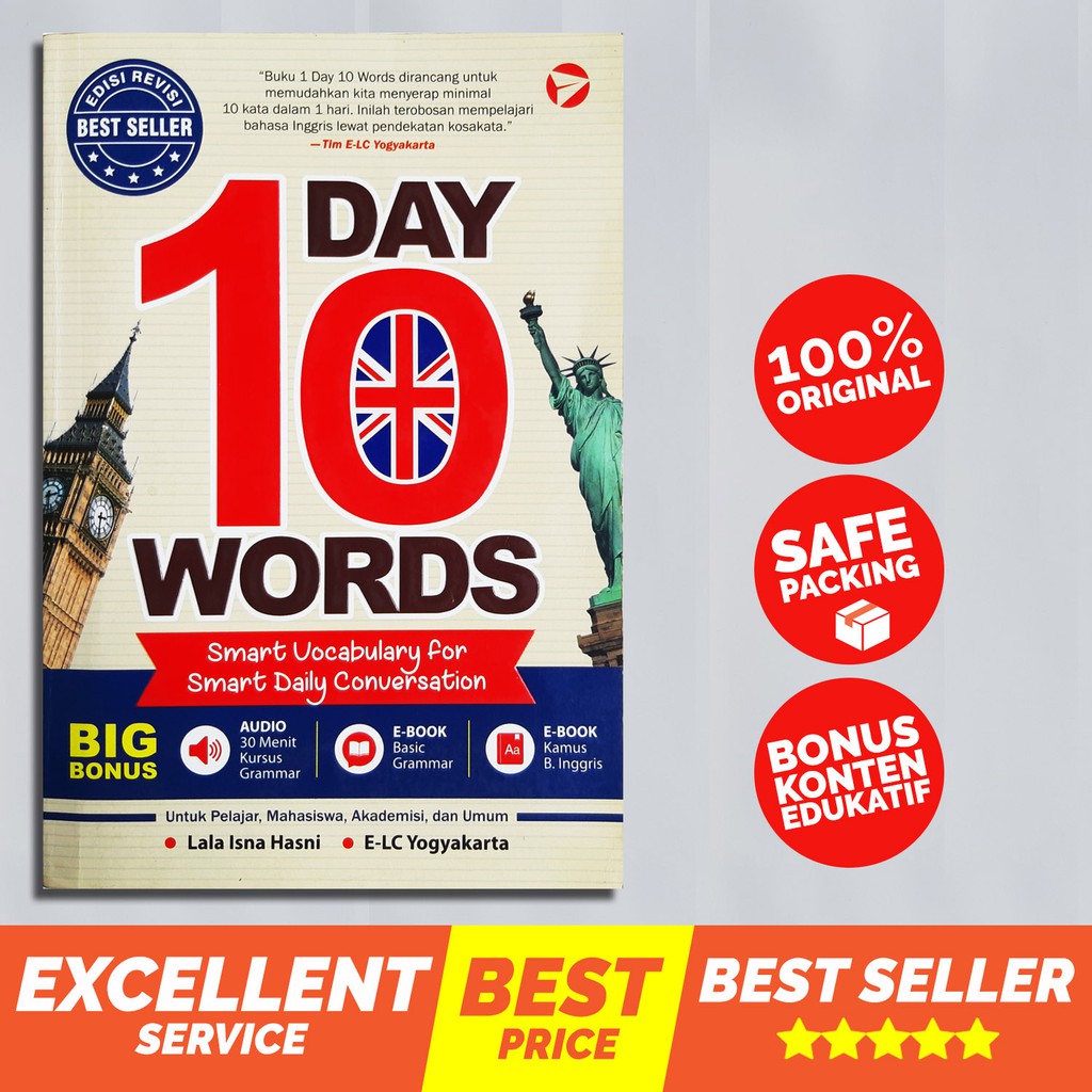 Buku Vocabulary B Inggris 1 Day 10 Words Edisi Revisi Shopee Indonesia