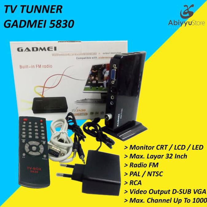 Jual Tv Tunner Tv Tuner Gadmei For Monitor Crt Lcd Led Shopee