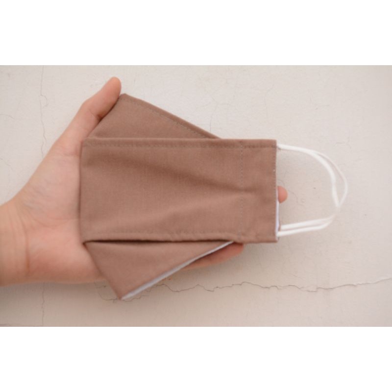 Masker Kain 3D (EVO) 2PLY Premium (COKLAT MILO)