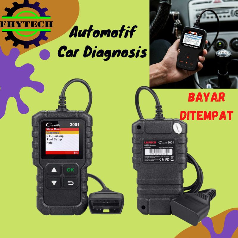 Alat tools scanner diagnosa gejala kerusakan mallfungsi mobil