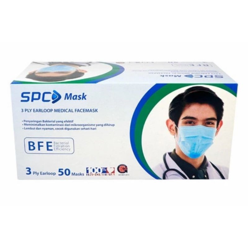 MASKER MEDIS SPC 3 PLY EARLOOP 50 PCS