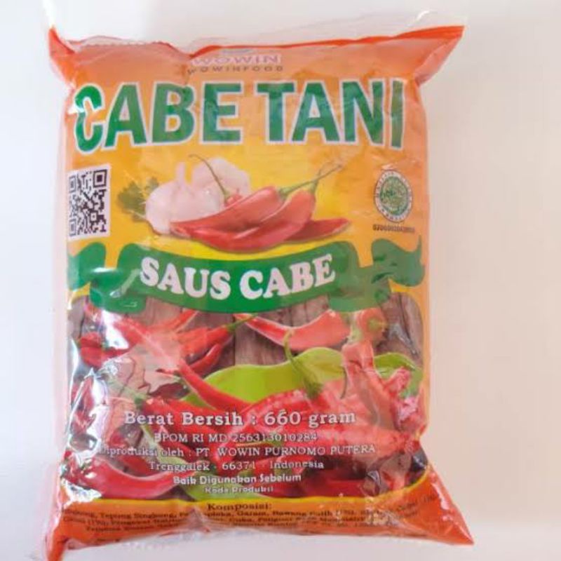 

Saos Sambal CABE TANI WOWIN 660gr Murah