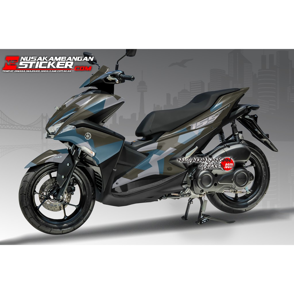 Decal Stiker aerox - BERCAK ARMI BIRU