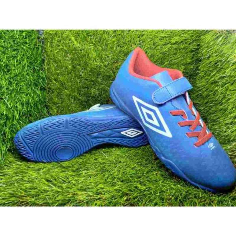 Sepatu Futsal Umbro Velocita IV League IC - VE - JNR - Blue