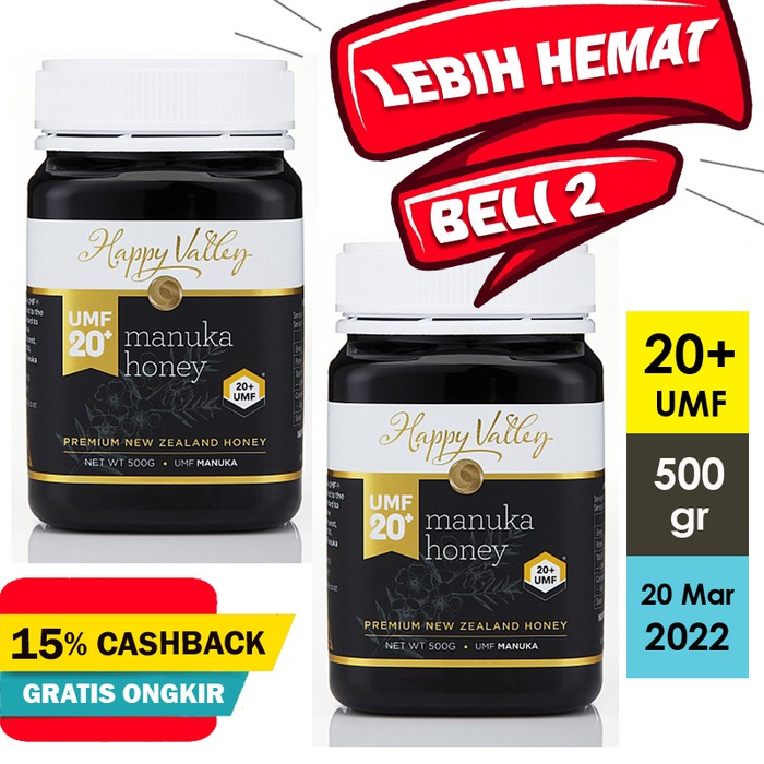 

Madu HAPPY VALLEY Manuka Honey UMF 20+ 500gr - MMD1202