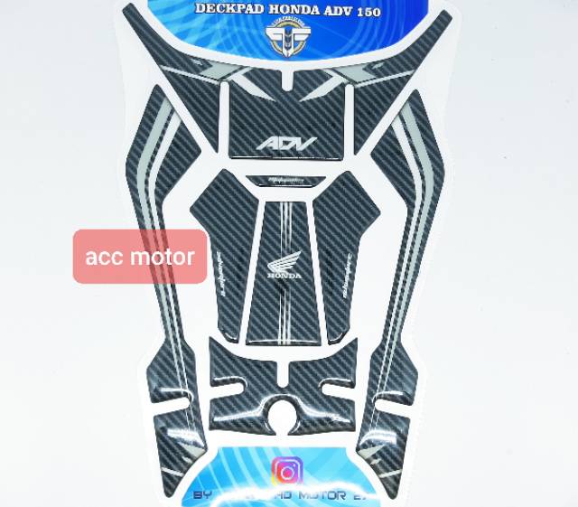 Sticker Stiker tankpad deckpad honda ADV 160 ADV 150  carbon resin premium