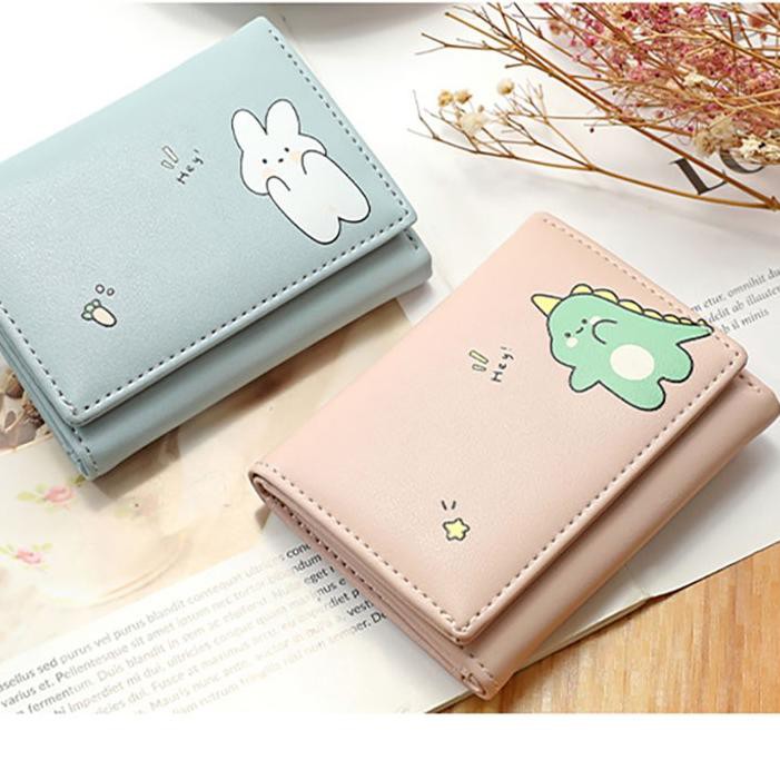 『Berkualitas』 Dompet Wanita Anak Remaja Lucu Mini Lipat 3 Import Ala Korea Langsung Order
