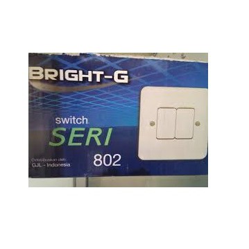 Saklar Bright-G Double Saklar Seri Bright-G IB Inbow Ditanam - 802