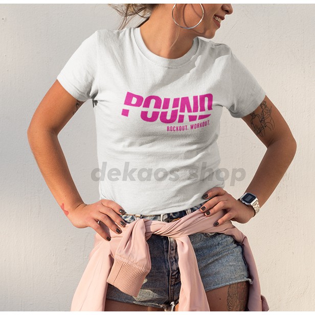 KAOS POUND FIT POUNDFIT BAJU KAOS ATASAN POUND/ KAOS OLAHRAGA WANITA / KAOS FITNES