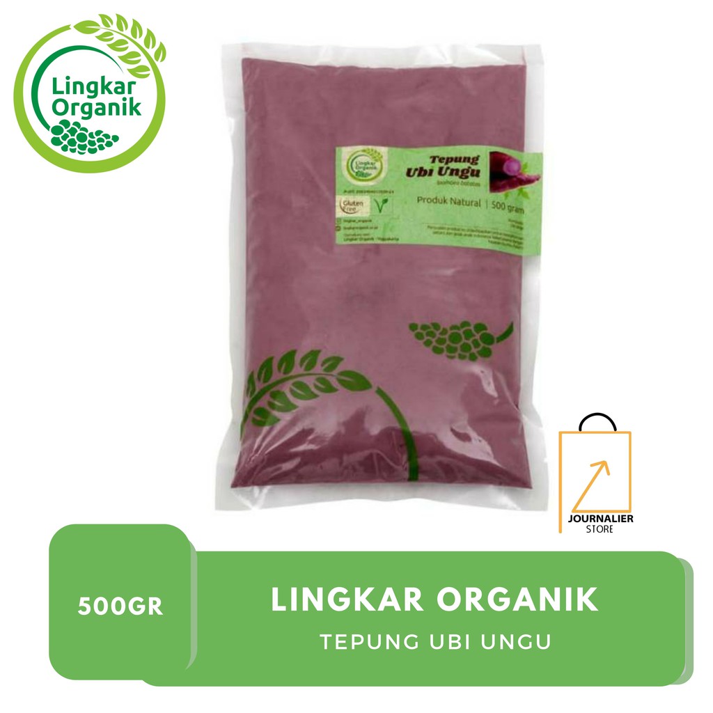 

LINGKAR ORGANIK Tepung Ubi Ungu 500gr Organik MPASI Gluten Free