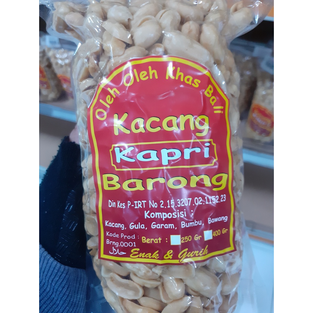 KACANG KAPRI BARONG ORIGINAL/ BUMBU BALI ASLI KHAS BALI 400GR