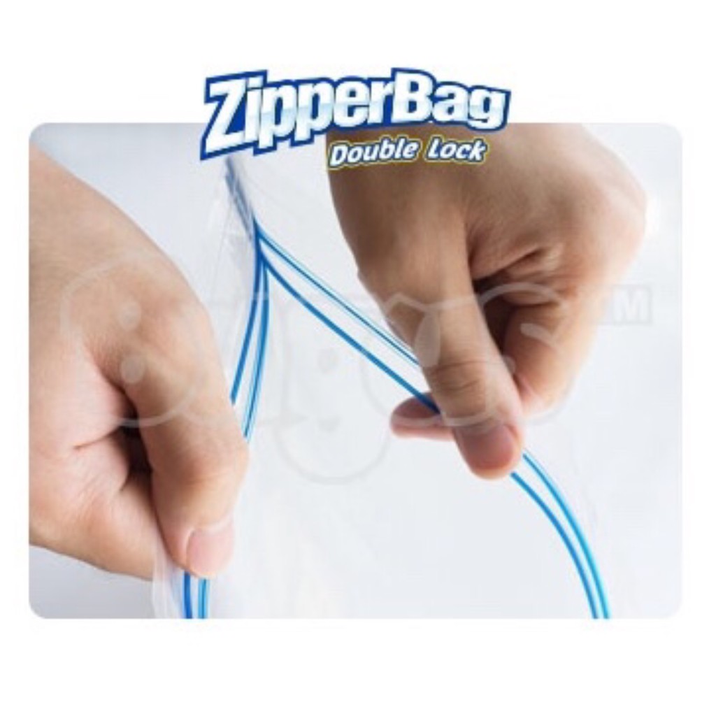 BAGUS - Double Lock Zipper Bag 18 x 20 cm