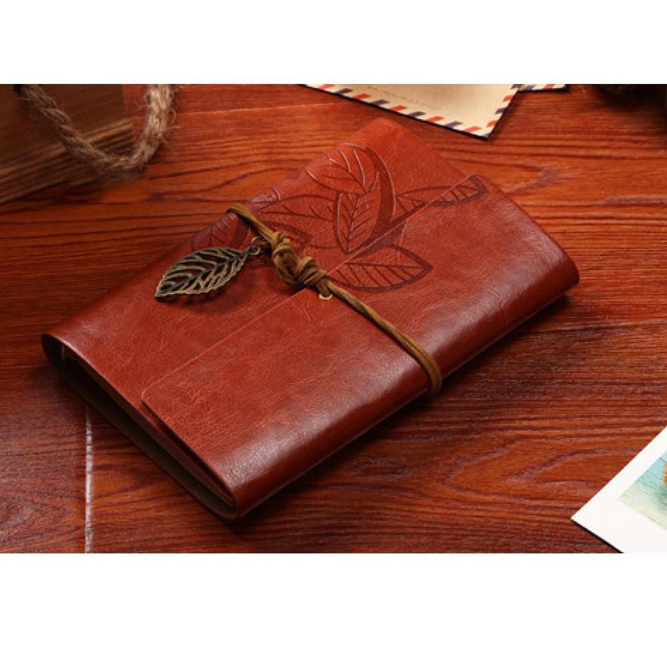 

MurrrMerrr|| Buku Catatan Binder Kulit Retro Leaf Kertas A6 Buku Tulis Notes Kantor Kuliah ©