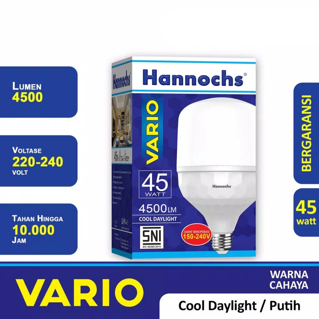 Hannochs Lampu LED Capsule Vario 45 Watt - Cahaya Putih