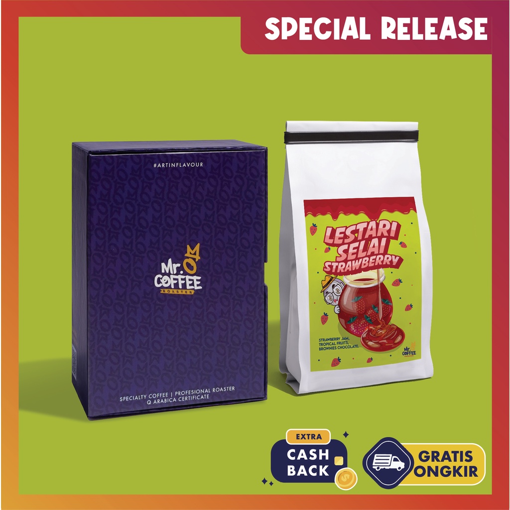 

Kopi Arabika Specialty LESTARI SELAY STRAWBERRY 100g | Special Release