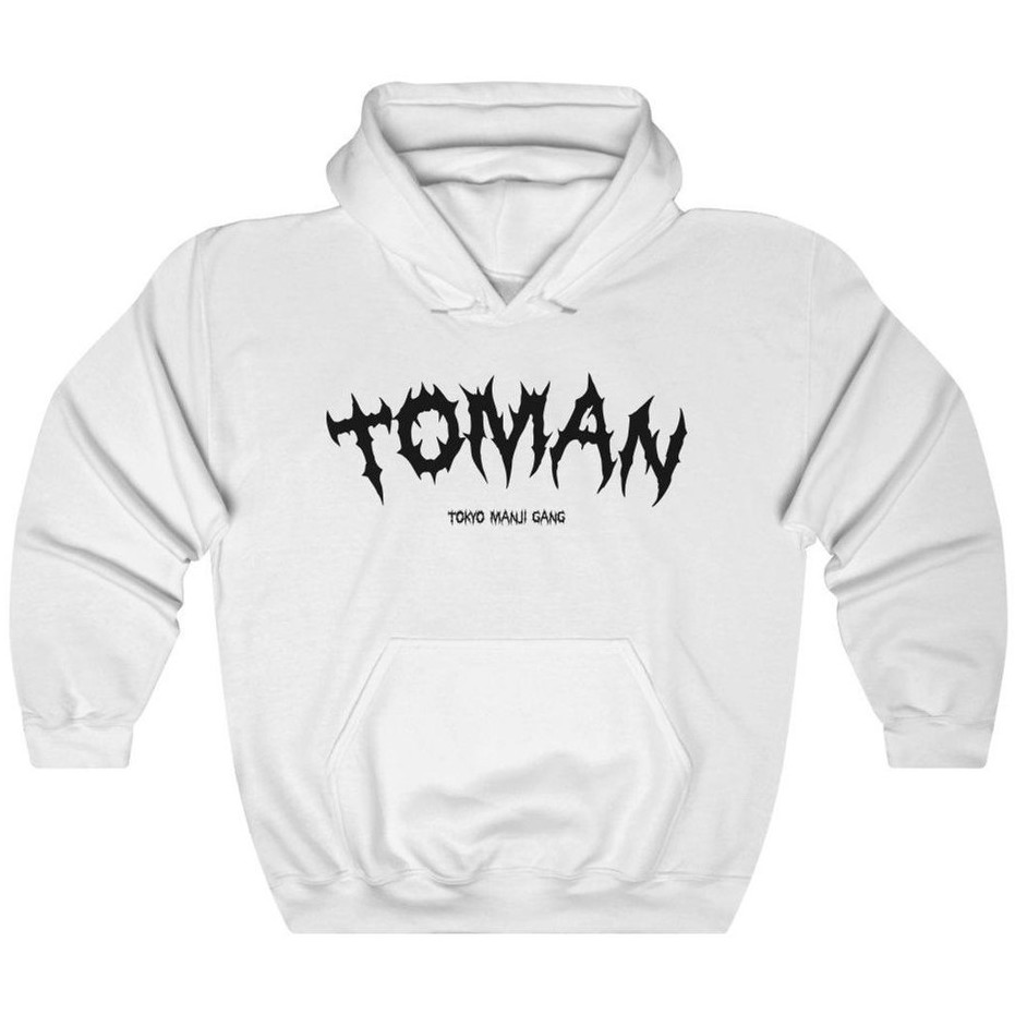 Hoodie Toman Typo Anime Manga Tokyo Revengers Manga Premium Cotton Fleece